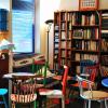 Les livres et l'espace café